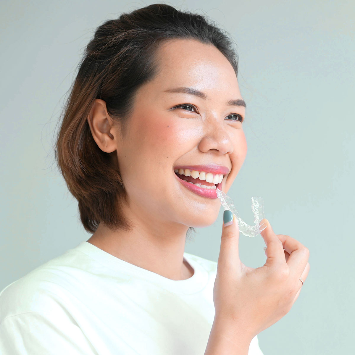 Durchsichtige Zahnspange (Invisalign)